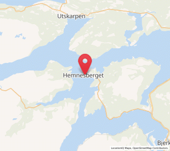 Map of Hemnesberget, Nordland