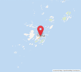 Map of Husøya, Nordland