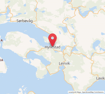 Map of Hyllestad, Vestland