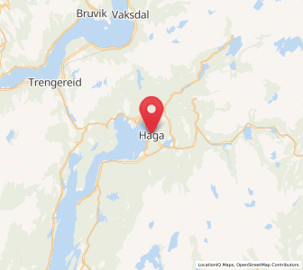 Map of Indra Haga, Vestland