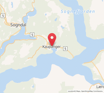 Map of Kaupanger, Vestland