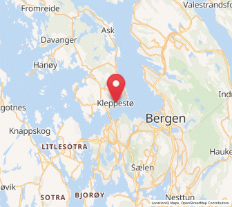 Map of Kleppestø, Vestland