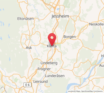 Map of Kløfta, Viken