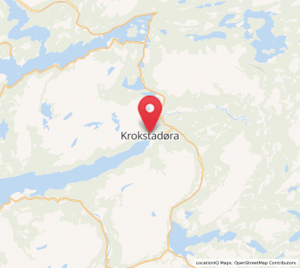 Map of Krokstadøra, Trøndelag