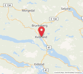 Map of Kviteseid, Vestfold og Telemark