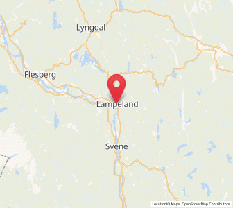 Map of Lampeland, Viken