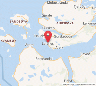 Map of Larsnes, Møre og Romsdal