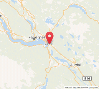 Map of Leira, Innlandet