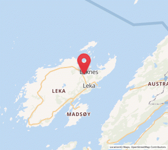 Map of Leknes, Trøndelag