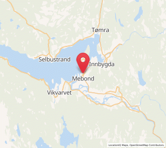 Map of Mebonden, Trøndelag