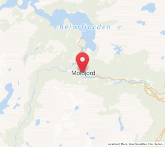 Map of Moldjord, Nordland