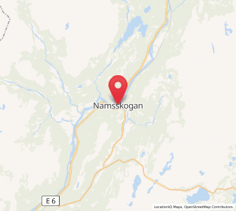 Map of Namsskogan, Trøndelag