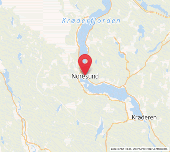 Map of Noresund, Viken