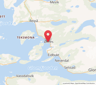 Map of Ørnes, Nordland