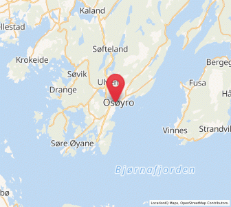 Map of Osøyro, Vestland