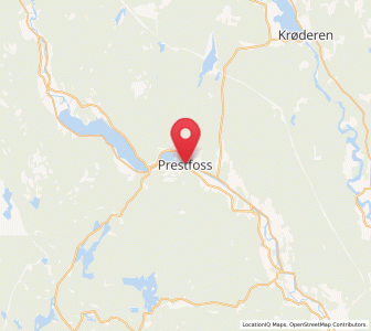 Map of Prestfoss, Viken