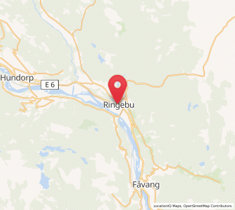 Map of Ringebu, Innlandet