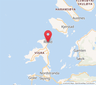 Map of Roald, Møre og Romsdal