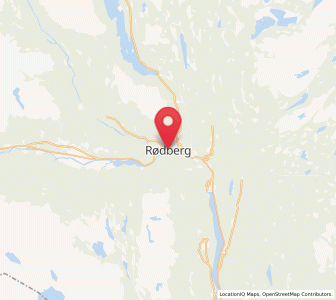 Map of Rødberg, Viken