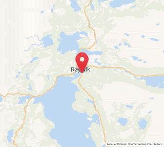 Map of Røyrvik, Trøndelag
