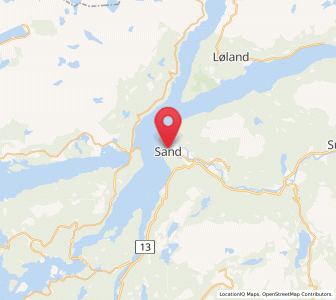 Map of Sand, Rogaland
