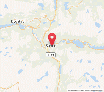 Map of Sande, Vestland