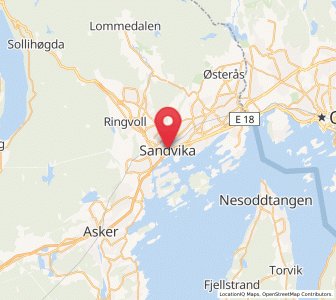 Map of Sandvika, Viken