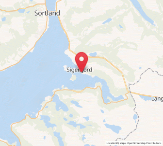 Map of Sigerfjord, Nordland