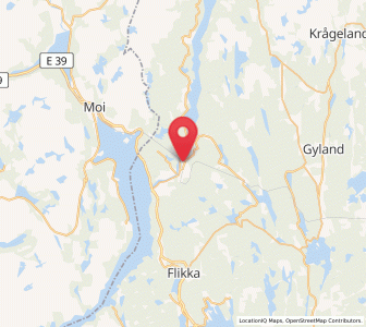 Map of Sira, Agder