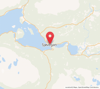 Map of Sjøvegan, Troms og Finnmark