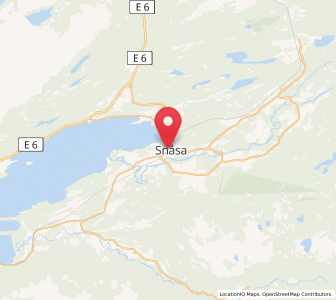 Map of Snåase, Trøndelag