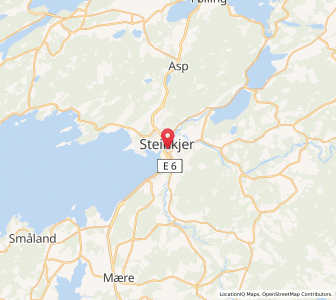 Map of Steinkjer, Trøndelag