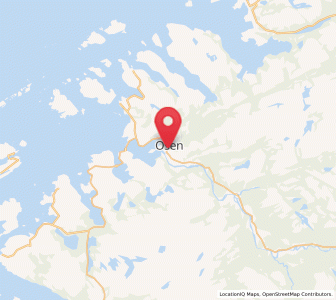 Map of Steinsdalen, Trøndelag