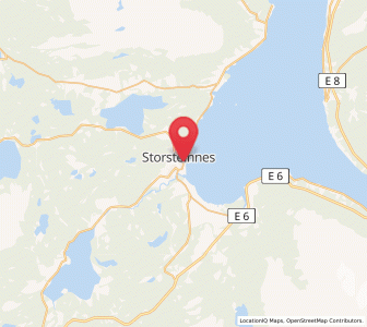 Map of Storsteinnes, Troms og Finnmark