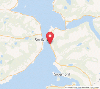 Map of Strand, Nordland