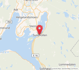 Map of Sundvollen, Viken