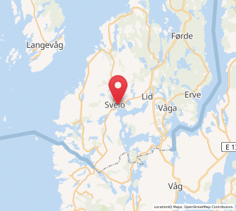 Map of Sveio, Vestland