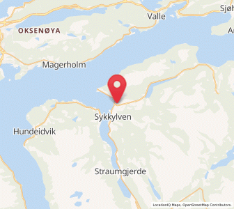 Map of Sykkylven, Møre og Romsdal