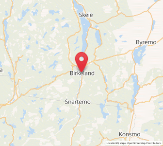 Map of Tingvatn, Agder