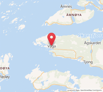 Map of Vågaholmen, Nordland