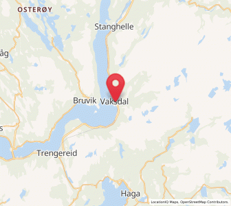 Map of Vaksdal, Vestland