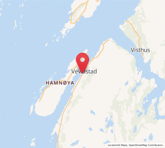 Map of Vevelstad, Nordland