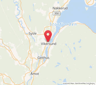 Map of Vikersund, Viken