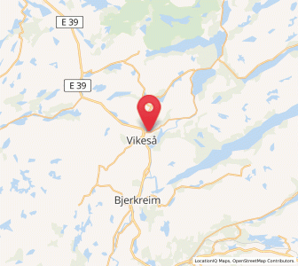 Map of Vikeså, Rogaland