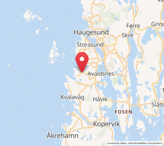 Map of Visnes, Rogaland