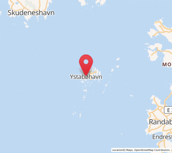 Map of Ydstebøhamn, Rogaland