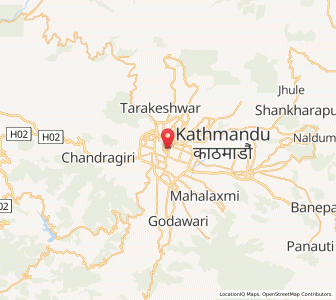 Carte : Katmandou, Bagmati Province