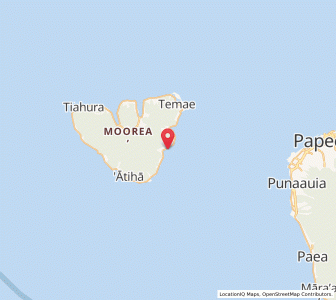 Carte : Moorea, Îles du Vent