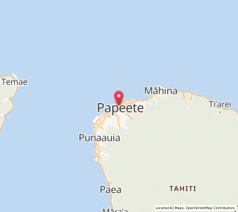 Carte : Papeete, Îles du Vent