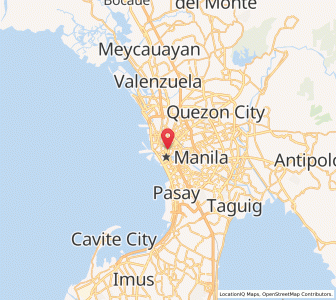 Map of Santa Cruz, Metro Manila